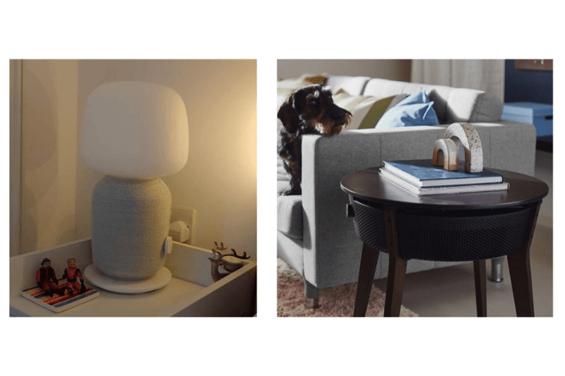 Smart-Home Möbel von Ikea, Symfonisk Lautsprecher-Lampe und Starkvind Luftreiniger-Tisch